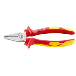Stahlwille 65018180 180mm VDE Combination Pliers - Chrome Plated