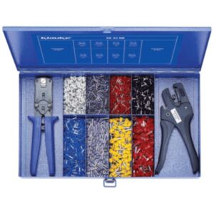 Klauke SK 43 NB Steel Assortment Box with Insulated Cable End-Sleeves & Tools