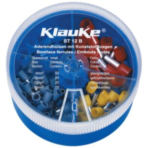Klauke ST 12 B Pocket Box with Insulated Cable End-sleeves 4mm²-16mm²