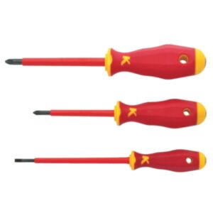 Klauke KL391IS Phillips & Slotted VDE Screwdriver Set - 3 Pieces