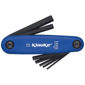 Klauke KL370 7 Piece Short Folding Hex Allen Key Set – 2mm - 8mm