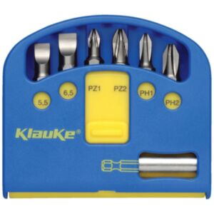 Klauke KL340 Bit Box Swift - 1/4", 25mm (7 Piece)