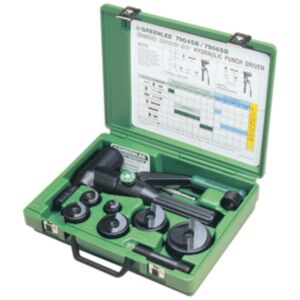 Greenlee 50356151SET PG 9 - 21 Slug Buster® Punch Set with Hydraulic Punch Tool - 11 Pieces