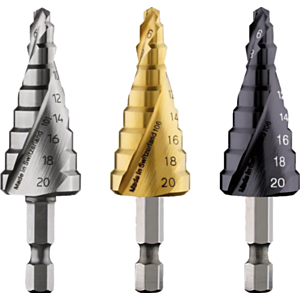Bosch 2608587433 HSS-Tin  Step Drill Bit - Hex Shank (4mm - 20mm)