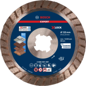 Bosch 2608901597 EXPERT Multi Material Turbo Diamond Cutting Disc - 125mm x 2.4mm