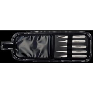 Lindstrom 9857 Anti-Magnetic 00, 1, 3C, 5, 7 Style Tweezer Set - 5 Pieces