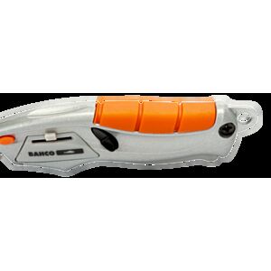 Bahco SQZ-MINI Mini Squeeze Retractable Utility Knife with Rubber Grip