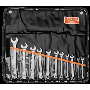 Bahco 111M/11T 8mm - 22mm Flat Combination Wrench Set - 11 Pieces