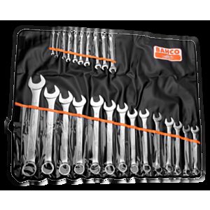 Bahco 111M/24T 6mm - 36mm Flat Combination Wrench Set - 24 Pieces