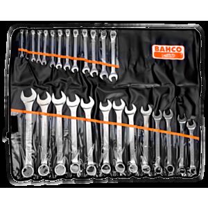 Bahco 111M/26T 6mm - 32mm Flat Combination Wrench Set - 26 Pieces
