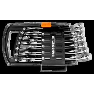 Bahco 111M/SH12 8mm - 19mm Flat Combination Wrench Set - 12 Pieces