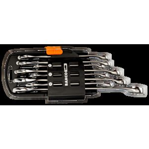 Bahco 111M/SH8 8mm - 22mm Flat Combination Wrench Set - 8 Pieces