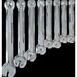 Bahco 11M/S8 8mm - 19mm Long Combination Wrench Set – 8 Pieces