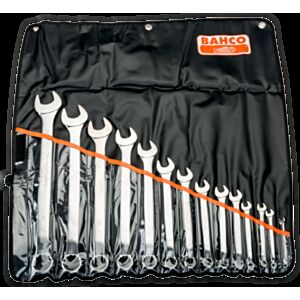 Bahco 1952M/14T 6mm - 32mm Offset Combination Wrench Set – 14 Pieces