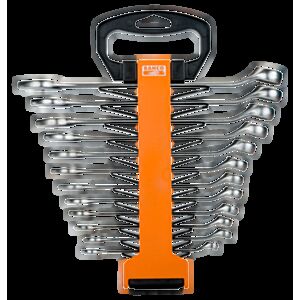 Bahco 1952M/SH12 8mm - 19mm Offset Combination Wrench Set – 12 Pieces