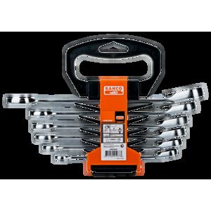 Bahco 1RM/SH6 8mm - 17mm Combination Ratcheting Wrench Set – 6 Pieces