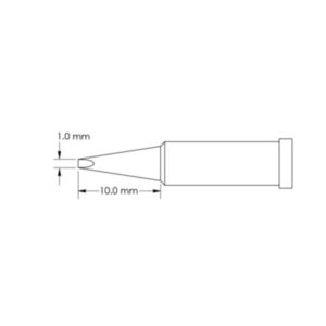 Metcal GT4-CH0010S 1mm x 10mm GT4 Chisel Soldering Tip