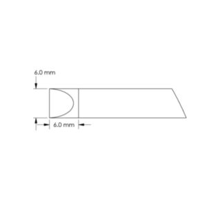 Metcal GTC-CH0060P 6mm x 6mm GTC Power Chisel Soldering Cartridge