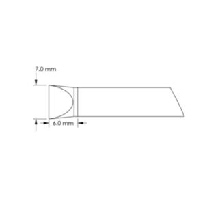 Metcal GTC-CH0070P 7mm x 6mm GTC Power Chisel Soldering Cartridge