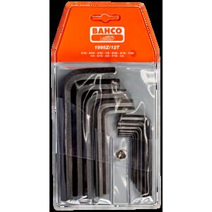 Bahco 1995Z/12T 12 Piece Hex L-Key Set – 1/16" - 1/2"