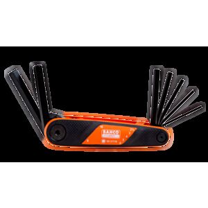 Bahco BE-9777B 7 Piece Hex Folding L-Key Set – 2.5mm - 10mm