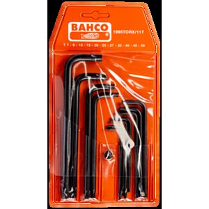 Bahco 1995TORX/11T 11 Piece Long TORX L-Key Set – T7 - T50