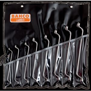 Bahco 2M/8T 6mm - 22mm Deep Offset Double Ring-End Wrench Set – 8 Pieces