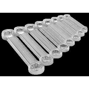 Bahco 4M/8 6mm - 22mm Flat Double Ring End Wrench Set – 8 Pieces