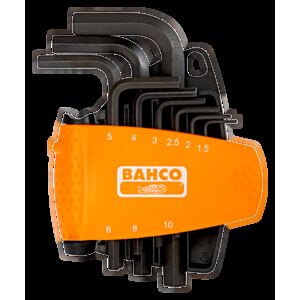 Bahco BE-9578 9 Piece Hex L-Key Set with Compact Holder – 1.5mm - 10mm