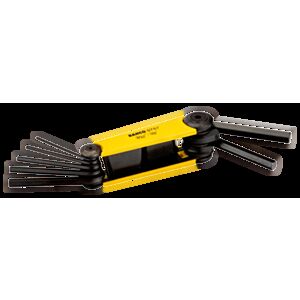 Bahco BE-9787 7 Piece Hex Folding L-Key Set – 3/32" - 3/8"