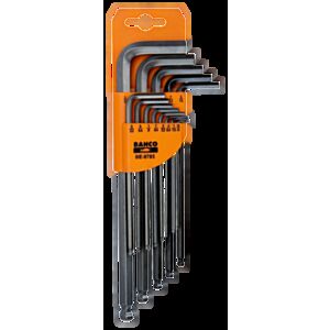 Bahco BE-9785 13 Piece Long Ball End Hex L-Key Set – 0.05" - 3/8"