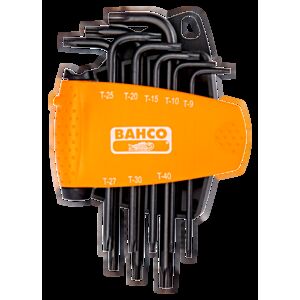 Bahco BE-8675 8 Piece Long Tamper Resistant Torx L-Key Set – T9 - T40