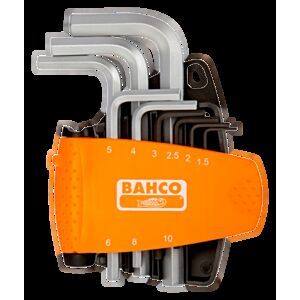 Bahco BE-9778 9 Piece Hex L-Key Set with Dual-Component Compact Holder – 1.5mm - 10mm