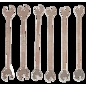 Bahco 1933M/6T 4mm - 7mm Electronic Double Open-End Wrench Set - 6 Pieces