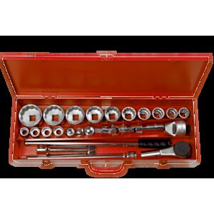 Bahco 8840M 3/4" Bi-Hex Socket Set (19mm - 60mm) - 24 Pieces