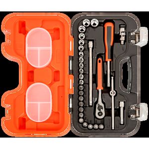 Bahco S290 1/4" Hex Socket Set (4mm - 13mm) with Ratchet & Socket Drivers - 29 Pieces