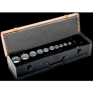 Bahco 8821MB 3/4" Bi-Hex Socket Set (22mm - 50mm) with Ratchet Head - 23 Pieces