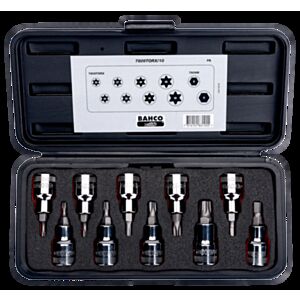 Bahco 7809TORX/10 1/2" Torx Socket (T20 - T55) and Hex Socket (6mm & 8mm) Set - 10 Pieces