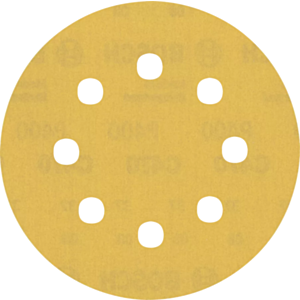 Bosch 2608900801 Expert C470 Sandpaper Discs 115mm, 400 Grit, 8 Holes (Pack of 5)
