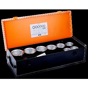 Bahco 9540MB 1" Hex Socket Set (46mm - 80mm) with Ratchet - 12 Pieces
