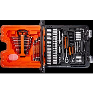 Bahco S108 1/4" & 1/2" Hex Socket Set (4mm - 32mm) with Combination Spanners & Ratchets - 108 Pieces