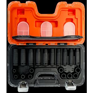 Bahco D-DD/S20 1/2" Deep & Standard Sized Impact Socket Set (10mm - 19mm) - 20 Pieces