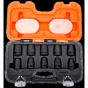 Bahco D/S10 1/2" Impact Socket Set (10mm - 19mm) - 10 Pieces
