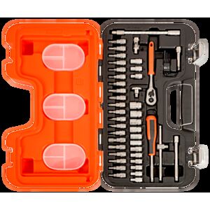 Bahco S460 1/4" Hex Socket Set (4mm - 13mm) with Ratchet & Socket Drivers - 46 Pieces