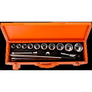 Bahco 8845NM 3/4" Hex Socket Set (22mm - 50mm) - 15 Pieces