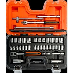 Bahco S380 3/8" Hex Socket Set (1/4" - 7/8" & 6mm - 22mm) with Ratchet & Breaker Bar - 38 Pieces