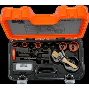 Bahco 3834-SET-62-16/50 16mm - 50mm Hole Saw Set - 8 Pieces