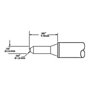 Metcal CVC-9CN1002S 1.5mm CVC Conical Soldering Cartridge