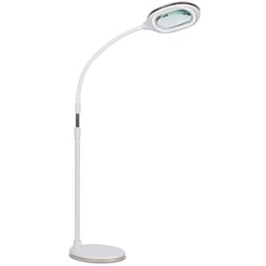 Native Lighting N4525 3-in-1 Floor Standing Magnifier - White