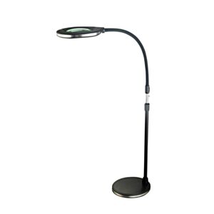 Native Lighting N4526 3-in-1 Floor Standing Magnifier - Black